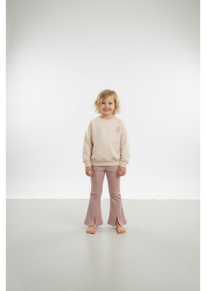 Çiçek Nakışlı Sweatshirt – Ekru fiyatları