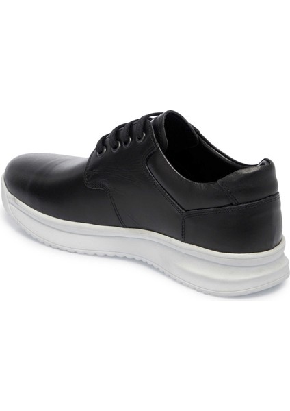 Siyah Hakiki Deri Erkek Sneaker - E25I1AY57302-A23