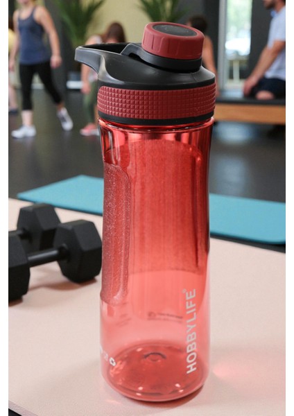 Şeffaf Spor Okul Ofis Su Matarası Suluk 730ML