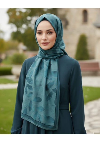 Çiçekdesenli Bambu Crush Şal