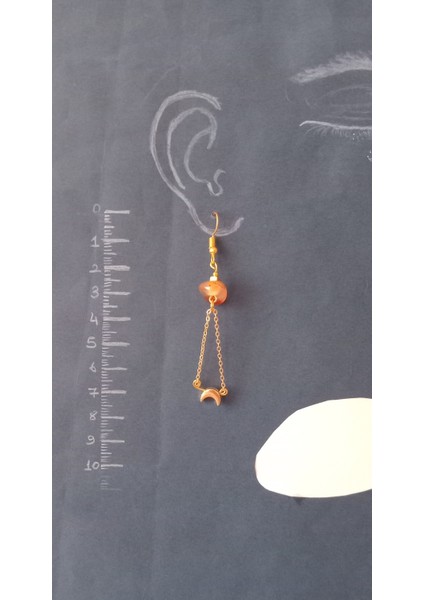 Akik Taşlı Sallantılı Küpe fiyatları