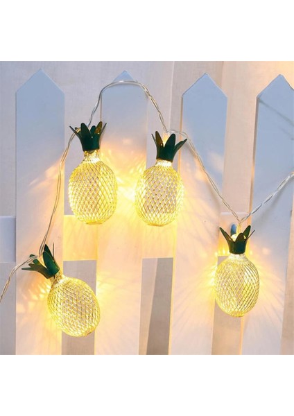 2 Metre 10 LED Ananas Işık - Pilli, 2 Kademeli ve Dekoratif Yaz Temalı LED Zincir fiyatları
