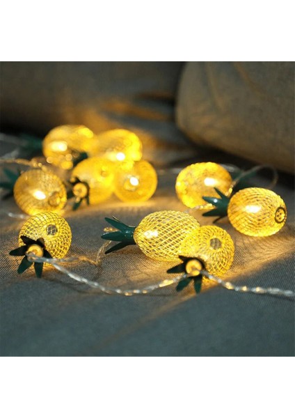 2 Metre 10 LED Ananas Işık - Pilli, 2 Kademeli ve Dekoratif Yaz Temalı LED Zincir modelleri