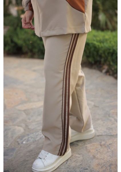 Kadın Tesettür Eşofman Takımı Fermuarlı Alt Üst Eşofman Takımı 499