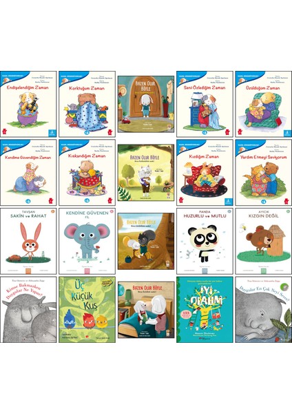 / Nasıl Hissediyorum? Korktuğum Seni Özlediğim Üzüldüğüm Kendime Güvendiğim Kıskandığım Kızdığım Endişelendiğim Zaman + Yardım Etmeyi Seviyorum + Tavşan Sakin ve Rahat /20li p4c