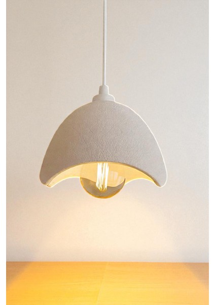 Modern Şapka Form Beton Sarkıt Avize Iç Mekân Dekoratif Aydınlatma Mutfak Salon modelleri