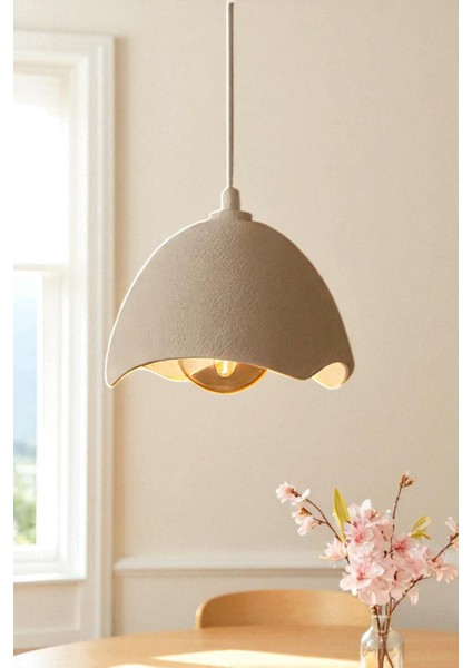 Modern Şapka Form Beton Sarkıt Avize Iç Mekân Dekoratif Aydınlatma Mutfak Salon fırsatları