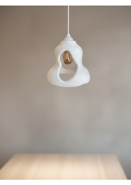 Rustik Iskandinav Serisi Beton Görünümlü Tekli Avize Sarkıt Çevre Dostu Avize Salon Mutfak modelleri