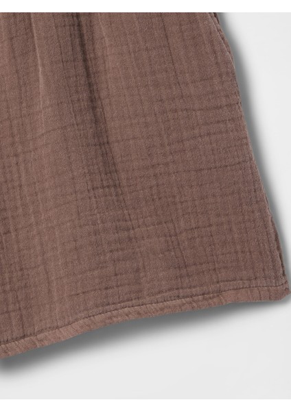 Kadın Kahverengi Crinkle Gauze Easy Şort modelleri