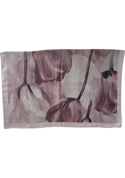 Çiçek Desenli Bambu Crush Şal