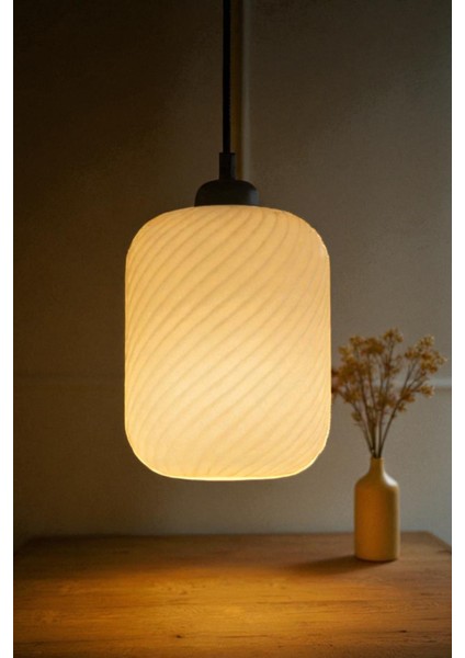 Spiral Dekoratif Avize Modern Tasarım Ev Ofis Mutfak Veranda Için Çap 20 cm