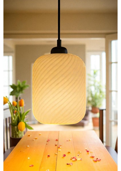 Spiral Dekoratif Avize Modern Tasarım Ev Ofis Mutfak Veranda Için Çap 20 cm modelleri