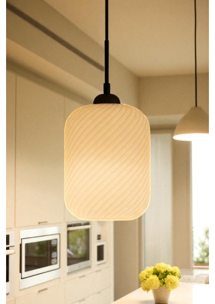 Spiral Dekoratif Avize Modern Tasarım Ev Ofis Mutfak Veranda Için Çap 20 cm indirimleri