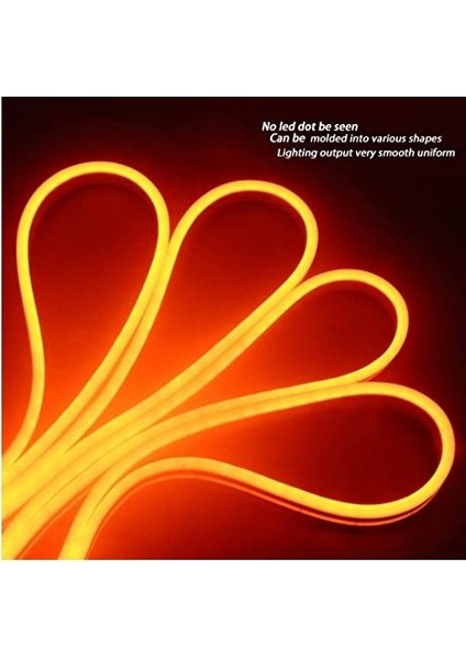 12V Neon Hortum LED 5 Metre Turuncu Işık modelleri