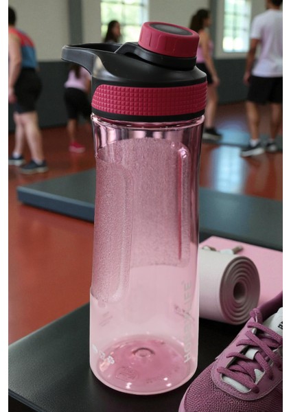 Şeffaf Spor Okul Ofis Su Matarası Suluk 730ML