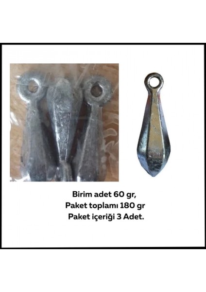 Uyguna-Yakala 60 GR-180 Gr-Armut KURŞUN-SUN.097