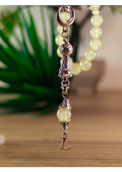 Kedi Gözü Kişiye Özel Harfli Hediyelik Tesbih Gece Karanlıkta Parlar 8 mm Küre Tesbih fiyatları