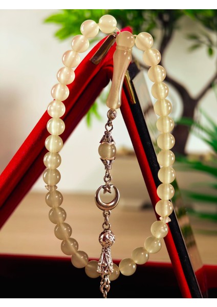 Kedi Gözü Kişiye Özel Harfli Hediyelik Tesbih Gece Karanlıkta Parlar 8 mm Küre Tesbih modelleri