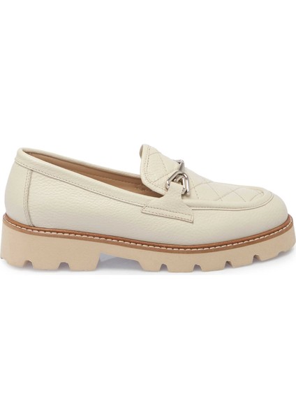 Bej Hakiki Deri Kadın Makosen - K25I1AY68100-B19