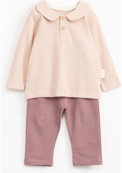 Yakalı Takım – Pudra & Gül Kurusu