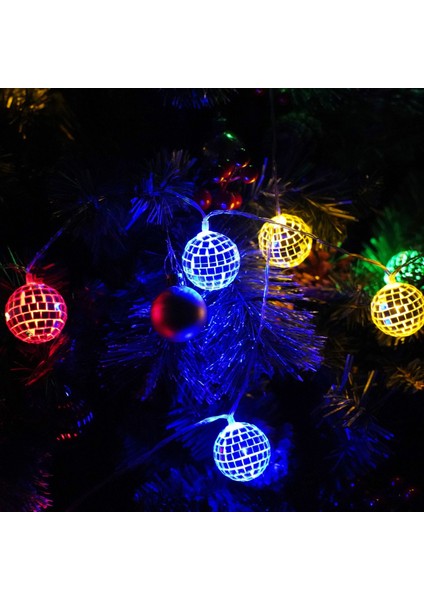 2 Metre 10 LED Disko Topu Işık - Rgb Renkli, Pilli ve Dinamik Parti LED Zinciri fırsatları