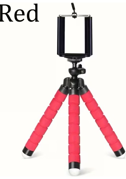 Süngerli Mini Tripod Telefon Tutucu - Esnek Ahtapot Masaüstü Stand modelleri