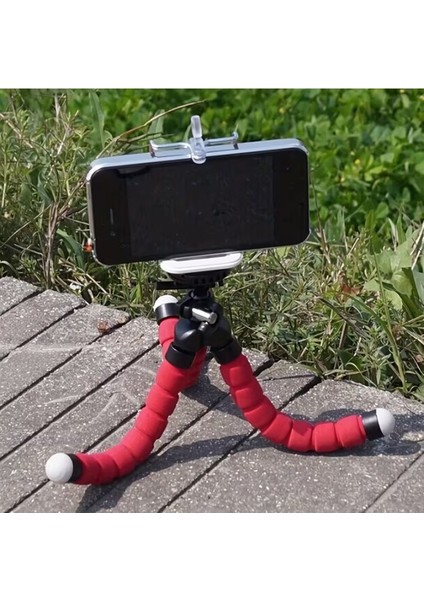 Süngerli Mini Tripod Telefon Tutucu - Esnek Ahtapot Masaüstü Stand indirimleri