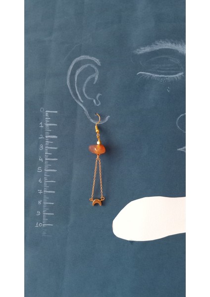 Akik Taşlı Sallantılı Küpe fiyatları