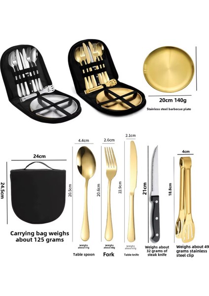 Premium Taşıma Çantalı Paslanmaz Çelik Kamp & Piknik Seti –10 Parça Gümüş Renk fiyatları