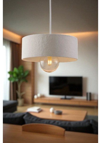 Oval Beton Avize Modern Dekoratif Aydınlatma 20 cm E27 Duy Salon Yatak Odası Mutfak Iç Mekan fiyatları