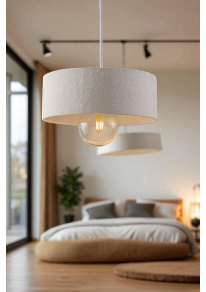 Oval Beton Avize Modern Dekoratif Aydınlatma 20 cm E27 Duy Salon Yatak Odası Mutfak Iç Mekan modelleri