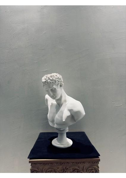 Dekoratif Antik Yunan Erkek Büst Heykeli 51×31 cm | Büyük Boy Boyanabilir Polyester Heykel | Klasik Sanat Büstü | Ev & Ofis Dekorasyonu fiyatları