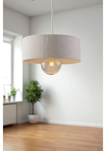 Oval Beton Avize Modern Dekoratif Aydınlatma 20 cm E27 Duy Salon Yatak Odası Mutfak Iç Mekan fırsatları