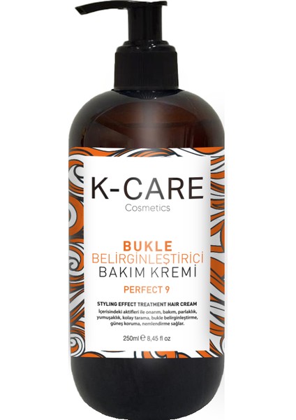K K-Care Cosmetics Kıvırcık Saçlar Için Bukle Belirginleştirici Kremi 250 ml