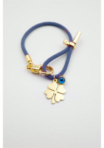 Ipli Yonca Bileklik - Mavi fiyatları
