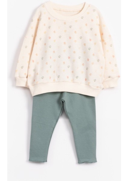 Nature Soft Waffle Takım - Okaliptus Yeşili