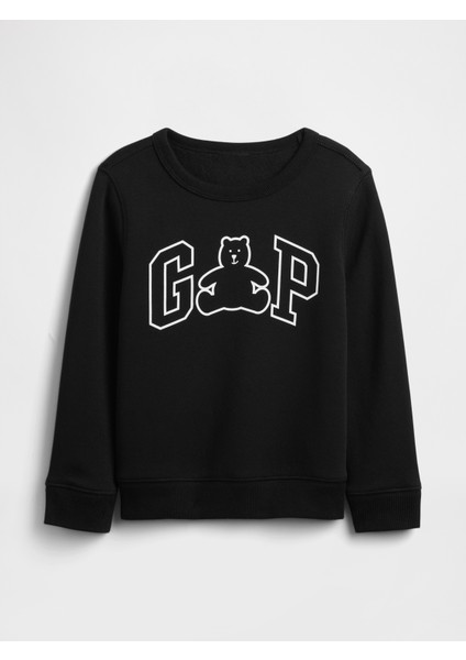 Erkek Bebek Siyah Gap Logo Sweatshirt