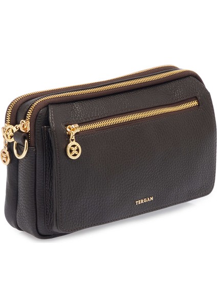 Kahve Hakiki Deri Kadın El Çantası - S25Y1BC79999-A42