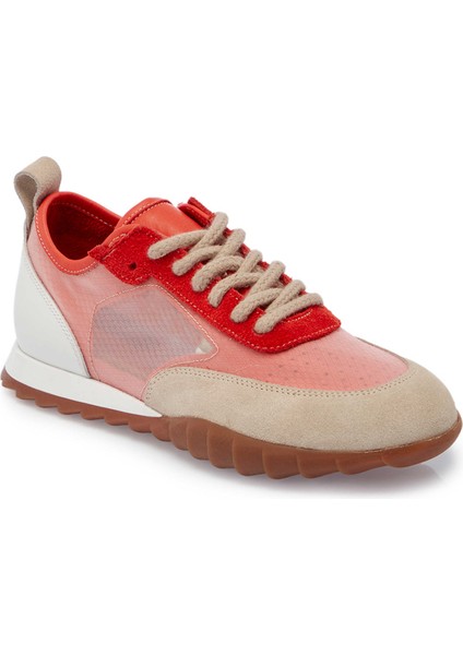 Pembe Hakiki Süet Deri Kadın Sneaker - K25I1AY68117-U8P