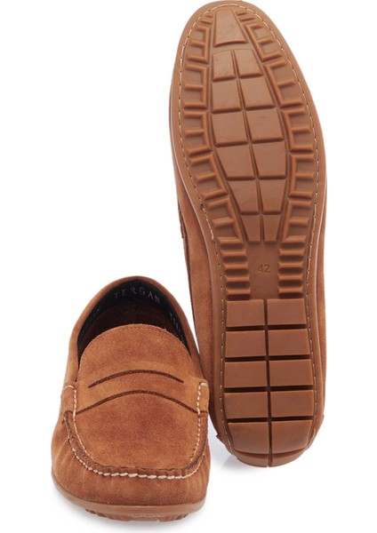 Taba Hakiki Süet Deri Erkek Loafer - E25I1AY57298-K59