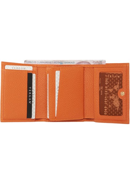 Turuncu Hakiki Deri Kadın Cüzdan - S1CB00005633-J35 fiyatları