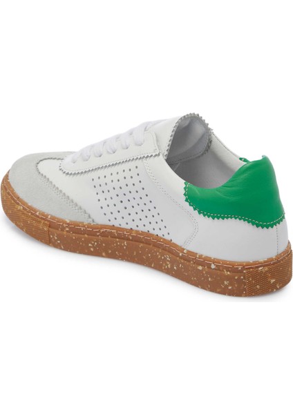 Beyaz Hakiki Deri Kadın Sneaker - K25I1AY68119-M03