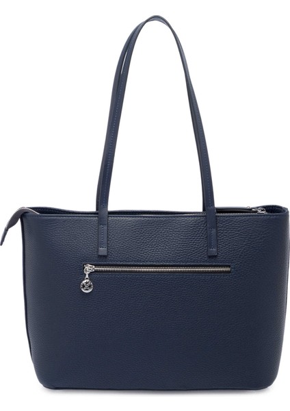 Lacivert Deri Kadın Omuz Çantası - S25Y1BC78868-U8F