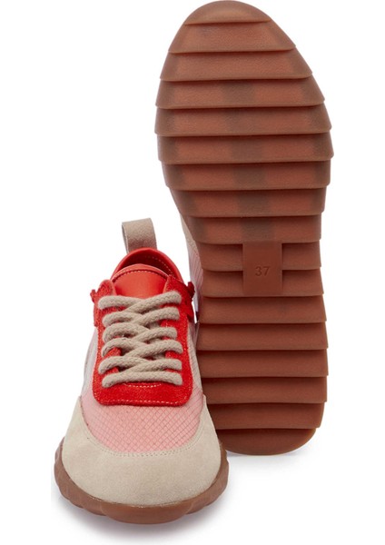 Pembe Hakiki Süet Deri Kadın Sneaker - K25I1AY68117-U8P