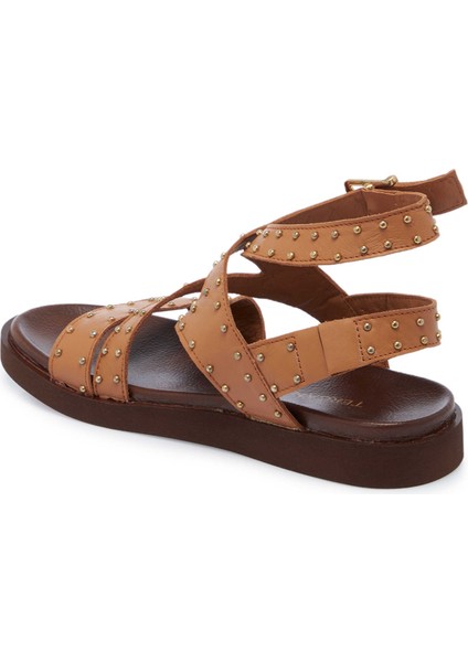 Taba Hakiki Deri Kadın Sandalet - K25Y1SN68114-A29