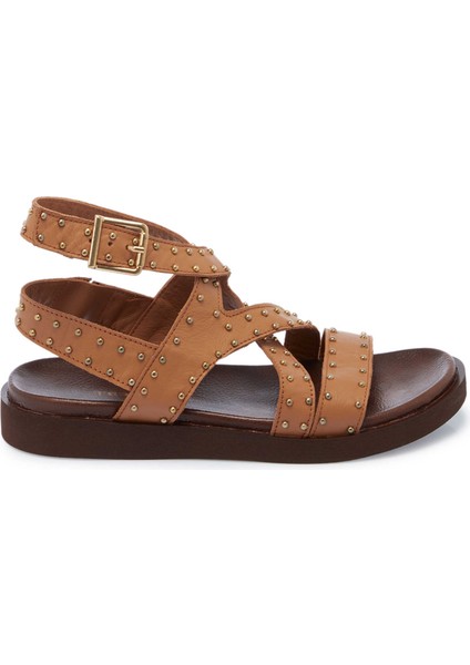 Taba Hakiki Deri Kadın Sandalet - K25Y1SN68114-A29