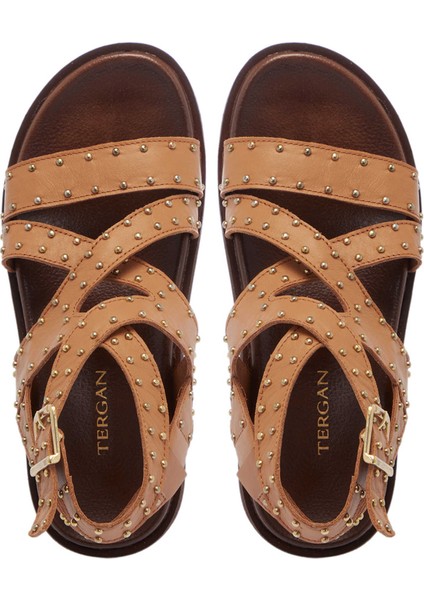 Taba Hakiki Deri Kadın Sandalet - K25Y1SN68114-A29