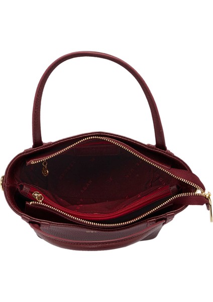 Bordo Hakiki Deri Kadın El Çantası - S25Y1BC80360-M71