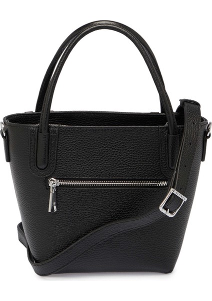 Siyah Hakiki Deri Kadın El Çantası - S25Y1BC80360-A41