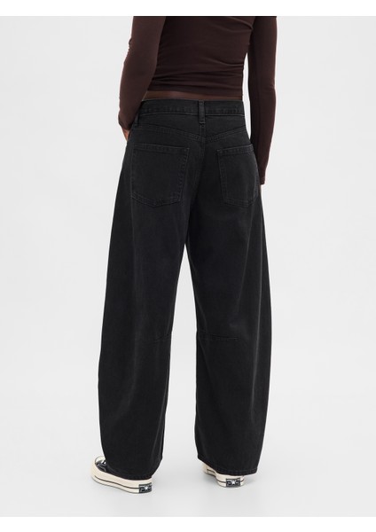 Kadın Siyah High Rise Ultrasoft Horseshoe Jean Pantolon indirimleri